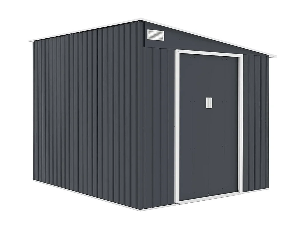 Casetta in metallo per giardino porta attrezzi 214x257x193cm Ostuni