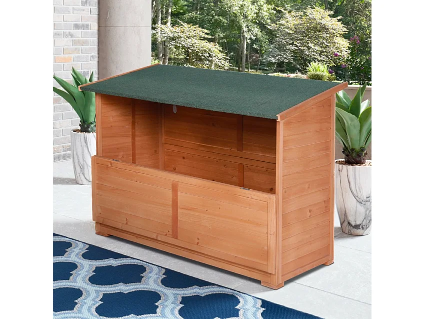 Gartenlagerschrank aus Holz für Werkzeuge 122x77x97cm Scaup