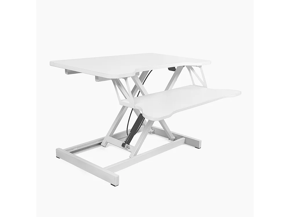 Höhenverstellbarer PC-Monitorständer schwarz weiß Jallo - Weiß