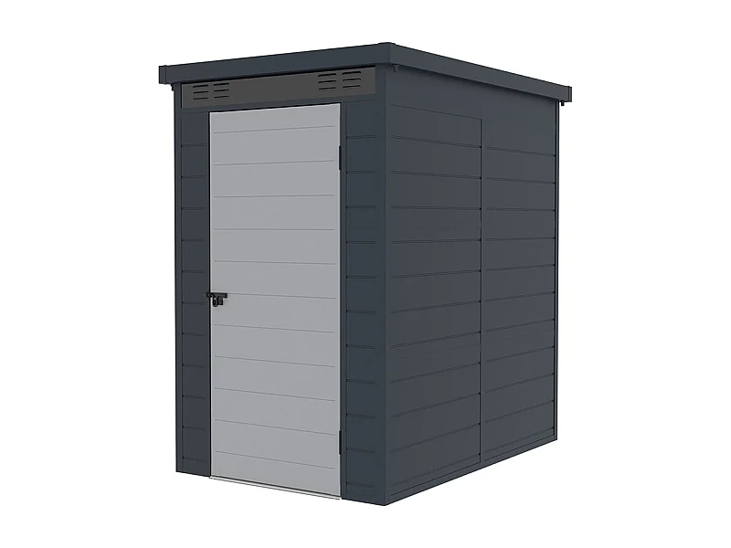 Gartenhäuschen Box aus Polypropylen 130x190x196cm für draußen Nemi