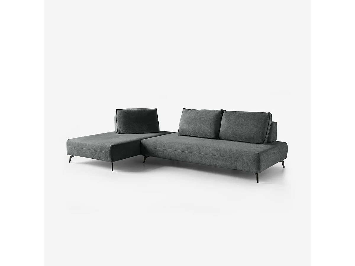 Modulares 3-Sitzer Sofa, individualisierbar, Made in Italy, Campiglio C - Grau