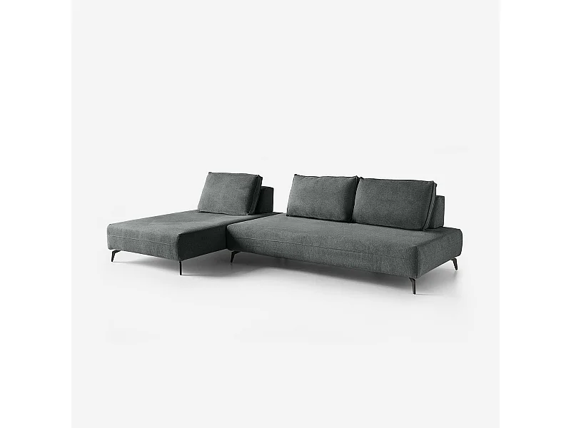 Modulares 3-Sitzer Sofa, individualisierbar, Made in Italy, Campiglio C - Grau