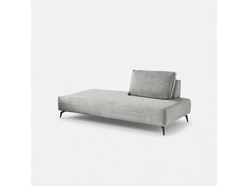 Modulares Sofa mit Chaiselongue und Kissen Made in Italy Campiglio E180 - Silver