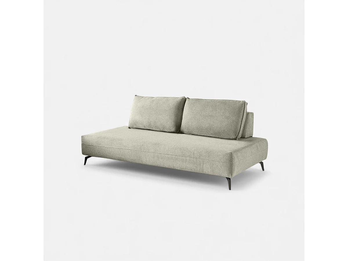 Sofá modular de 2 plazas con cojines diseño Made in Italy Campiglio D180 - Beige