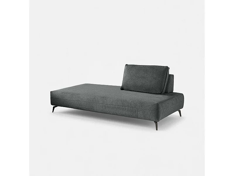 Modulares Sofa mit Chaiselongue und abnehmbarem Kissen Campiglio E200 - Grau
