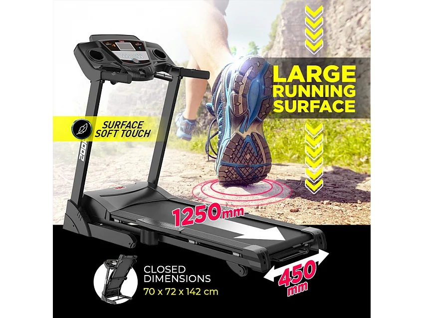 Cinta de correr eléctrica plegable e inclinada Zodak