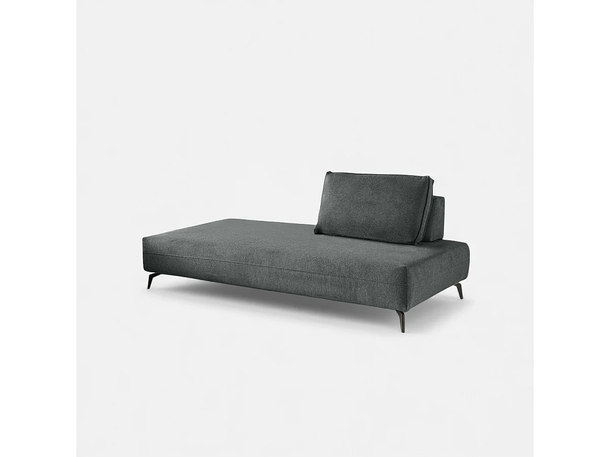 Modulares Sofa mit Chaiselongue und Kissen Made in Italy Campiglio E180 - Grau