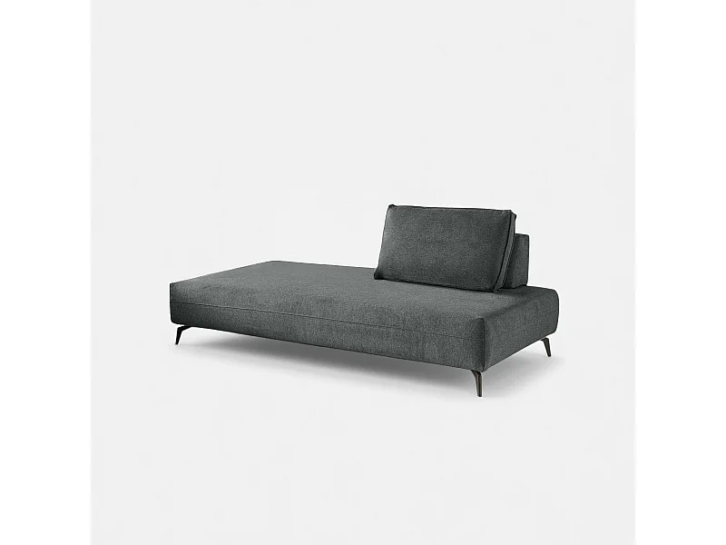 Modulares Sofa mit Chaiselongue und Kissen Made in Italy Campiglio E180 - Grau