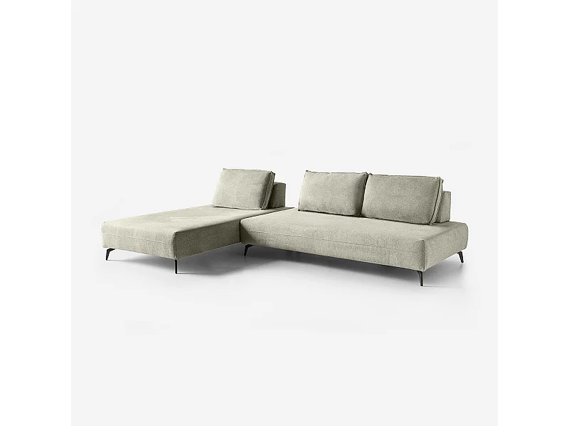 Modulares 3-Sitzer-Sofa, abnehmbarer wasserabweisender Bezug, Campiglio B - Beige