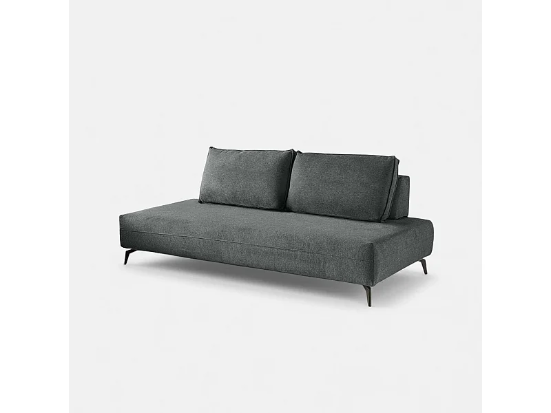 Modulares 2-Sitzer-Sofa abziehbar Made in Italy Campiglio D200 - Grau