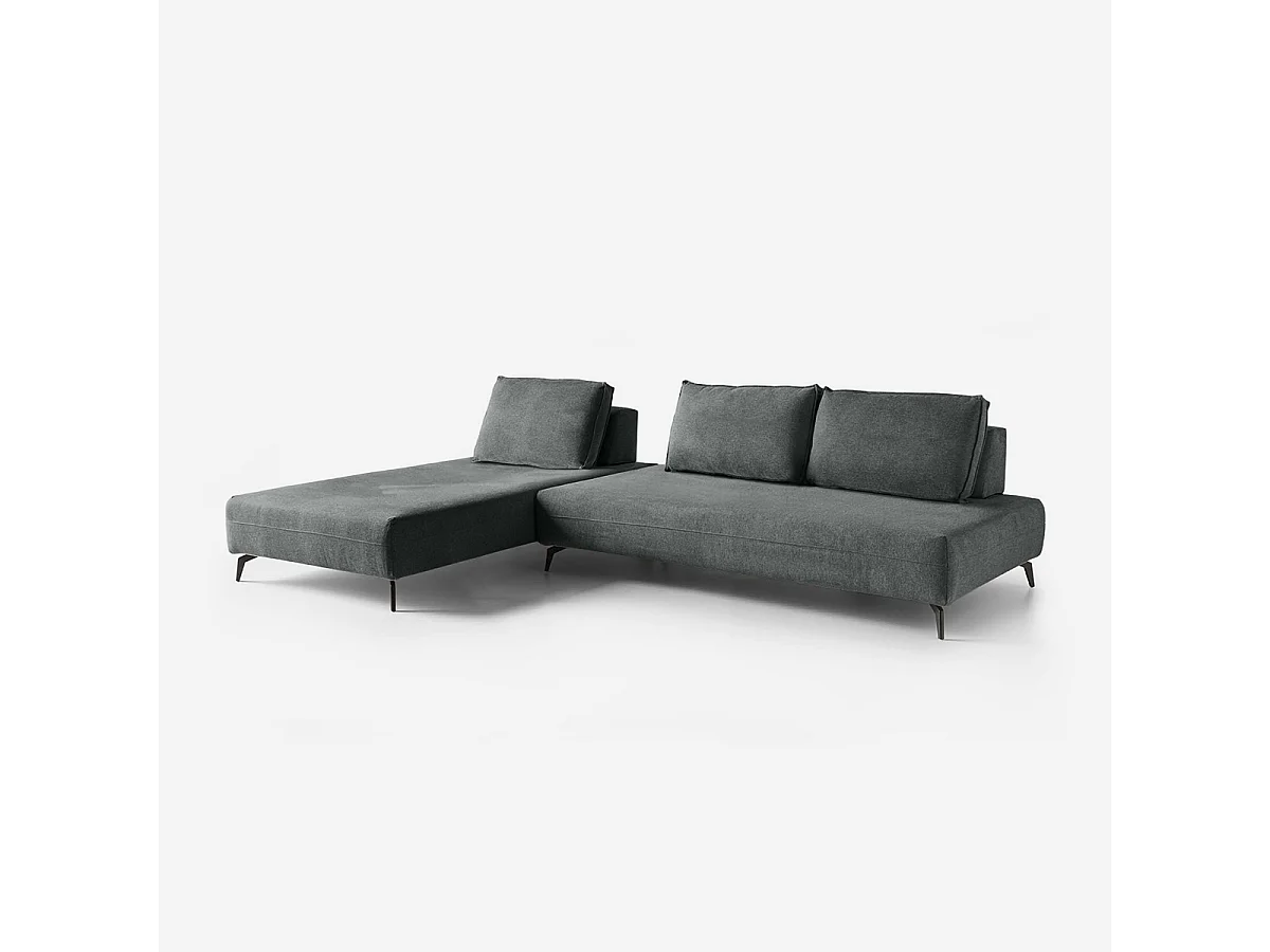Modulares 3-Sitzer-Sofa, abnehmbarer wasserabweisender Bezug, Campiglio B - Grau