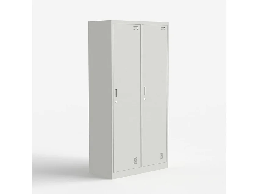 Armario de oficina vestuario gimnasio de metal 2 puertas cerradura Fuji