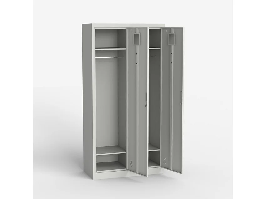 Armario de oficina vestuario gimnasio de metal 2 puertas cerradura Fuji