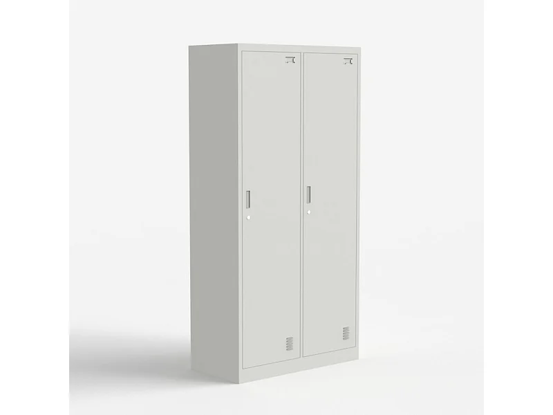 Armario de oficina vestuario gimnasio de metal 2 puertas cerradura Fuji