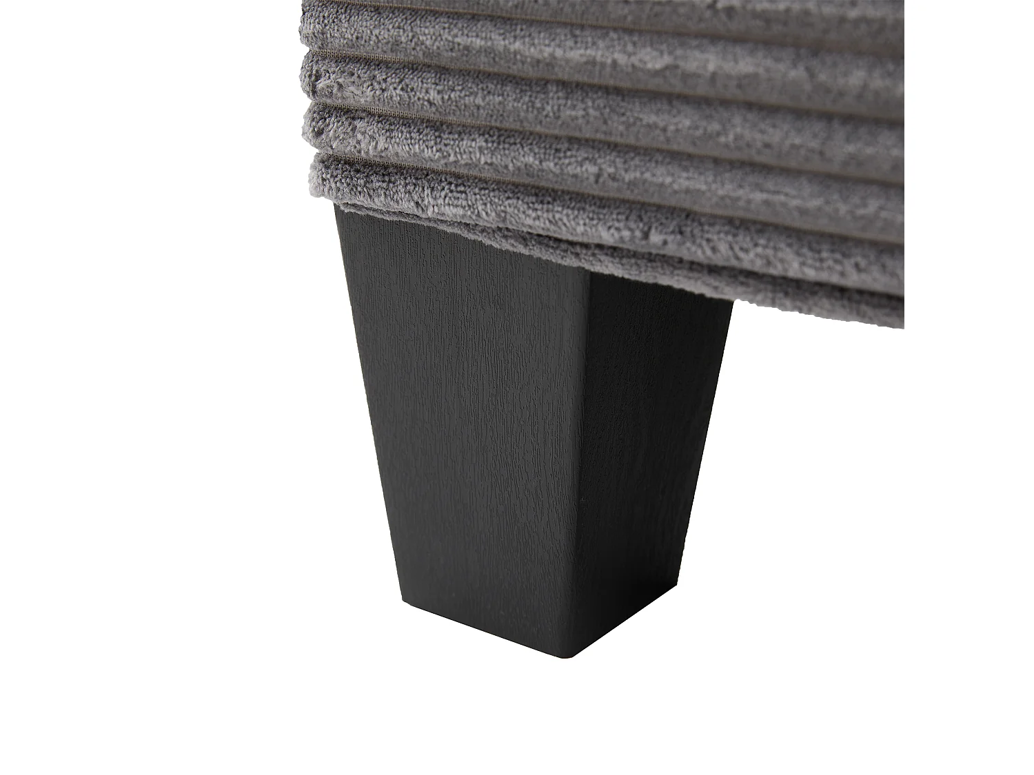 Canapé en U 293x142x93cm design généreux style contemporain espace de rangement velours côtelé gris