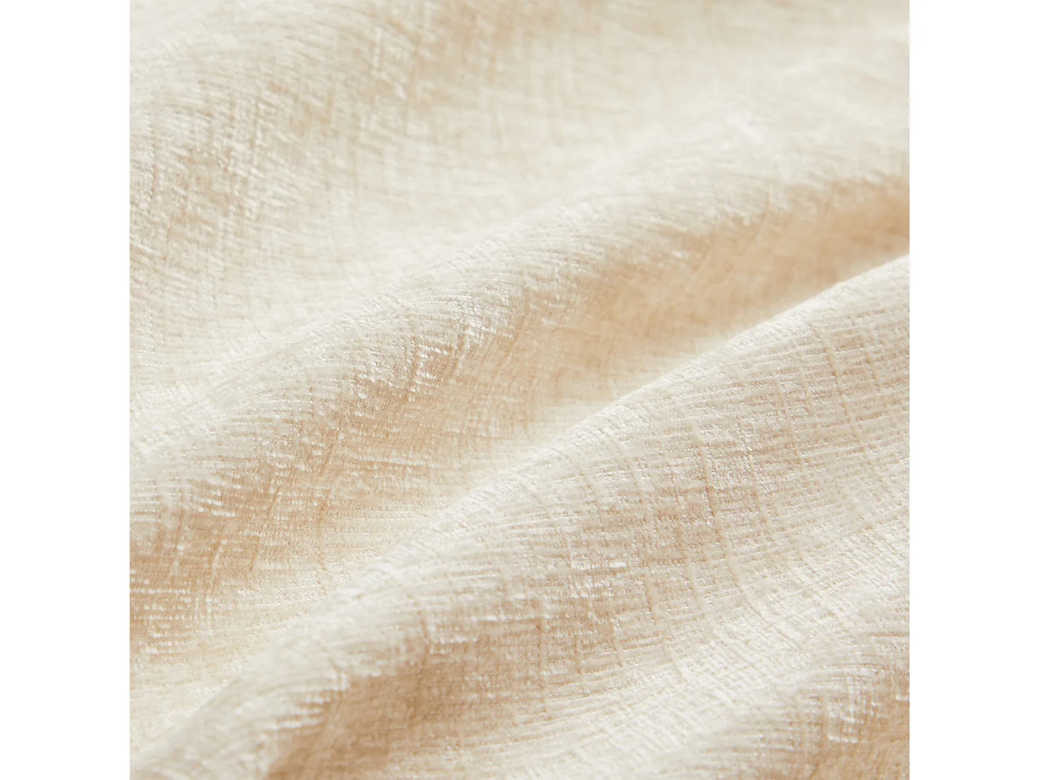 Canapé d’angle 216x161x81 cm, avec pouf mobile, 4 coussins, coussins d’assise déhoussables, chenille beige