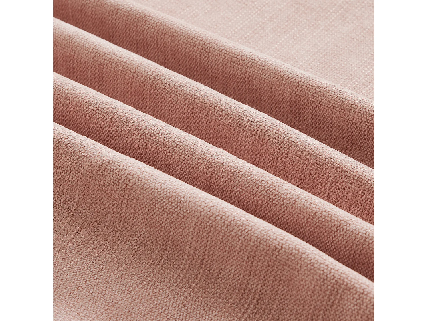 Canapé d'angle modulable avec pouf, housse à volants amovible, chenille rose