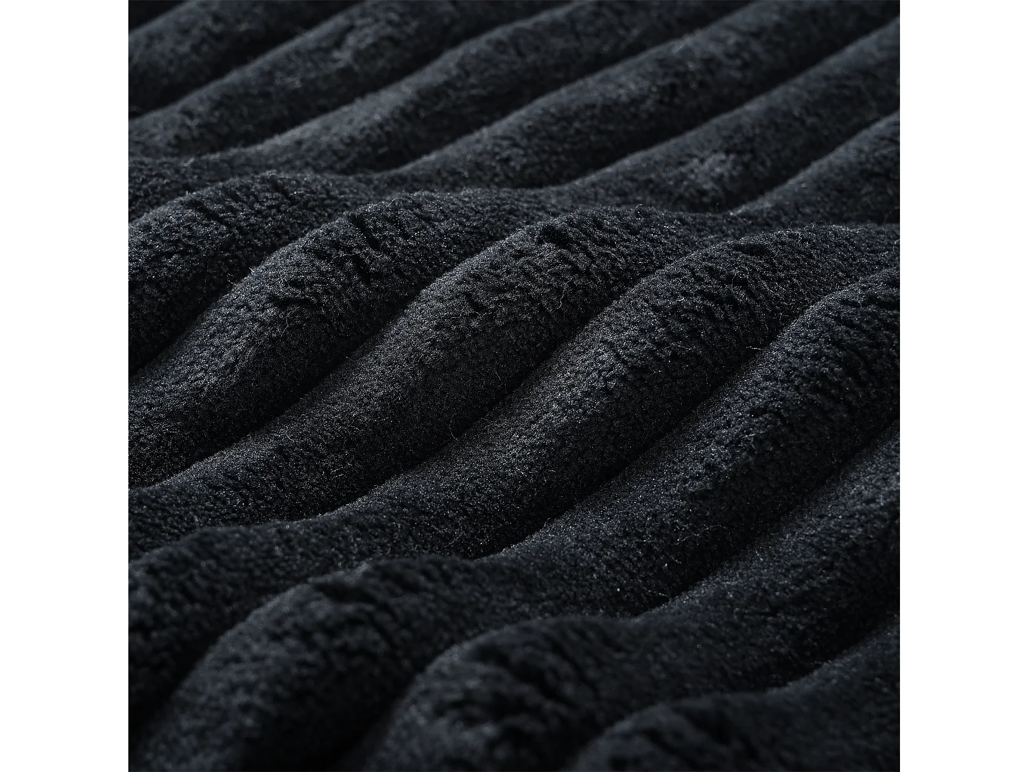 Canapé 69.5x241cm confort cloud sans assemblage rembourrage haute densité noir