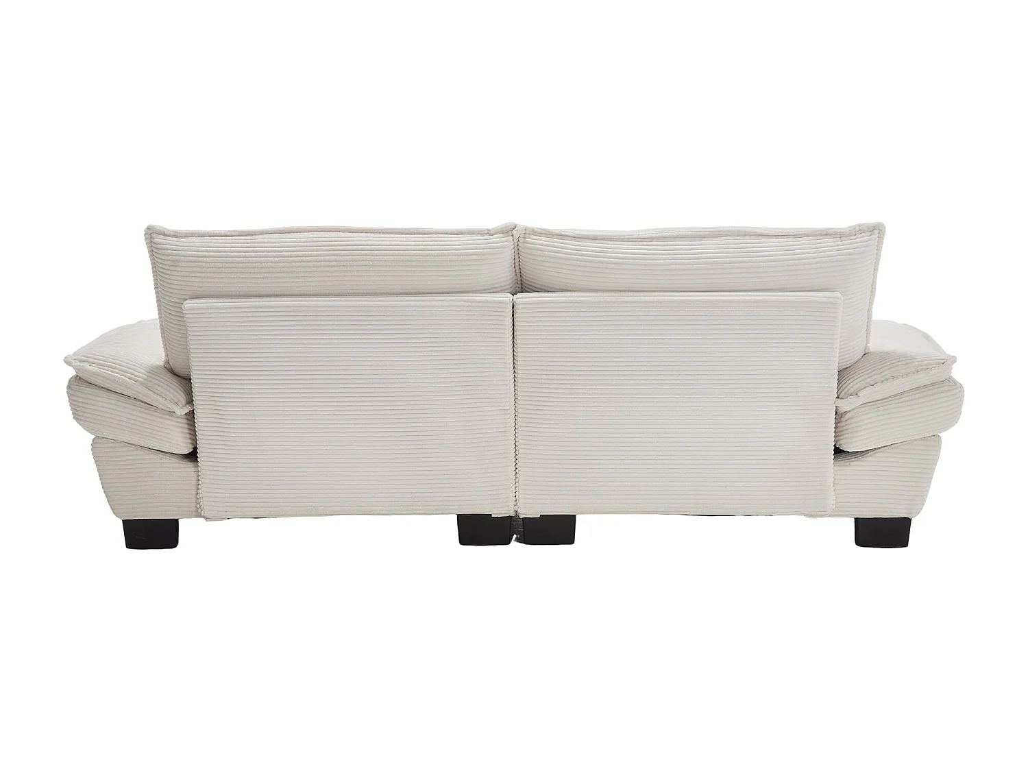 Sofa 224x81x81cm extra diepe zit fluweel beige modern