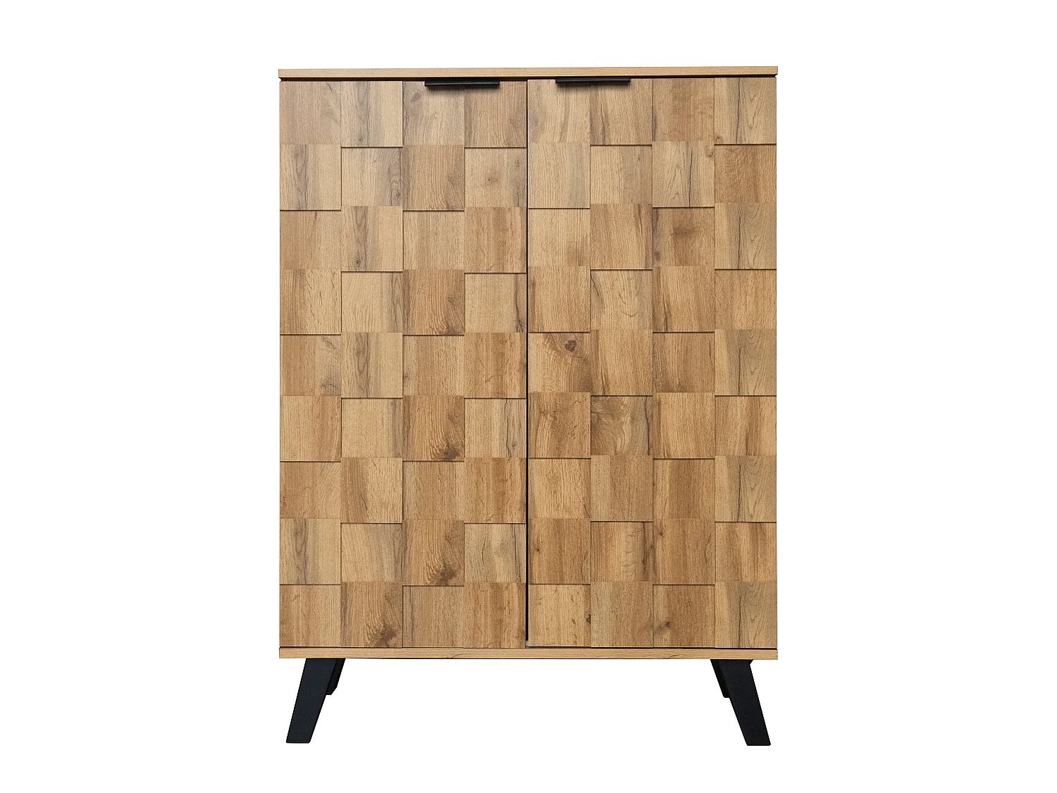 Buffet, armoire à chaussures moderne avec 5 compartiments – Dimensions 80,5 x 35 x 109,5 cm, étagères réglables