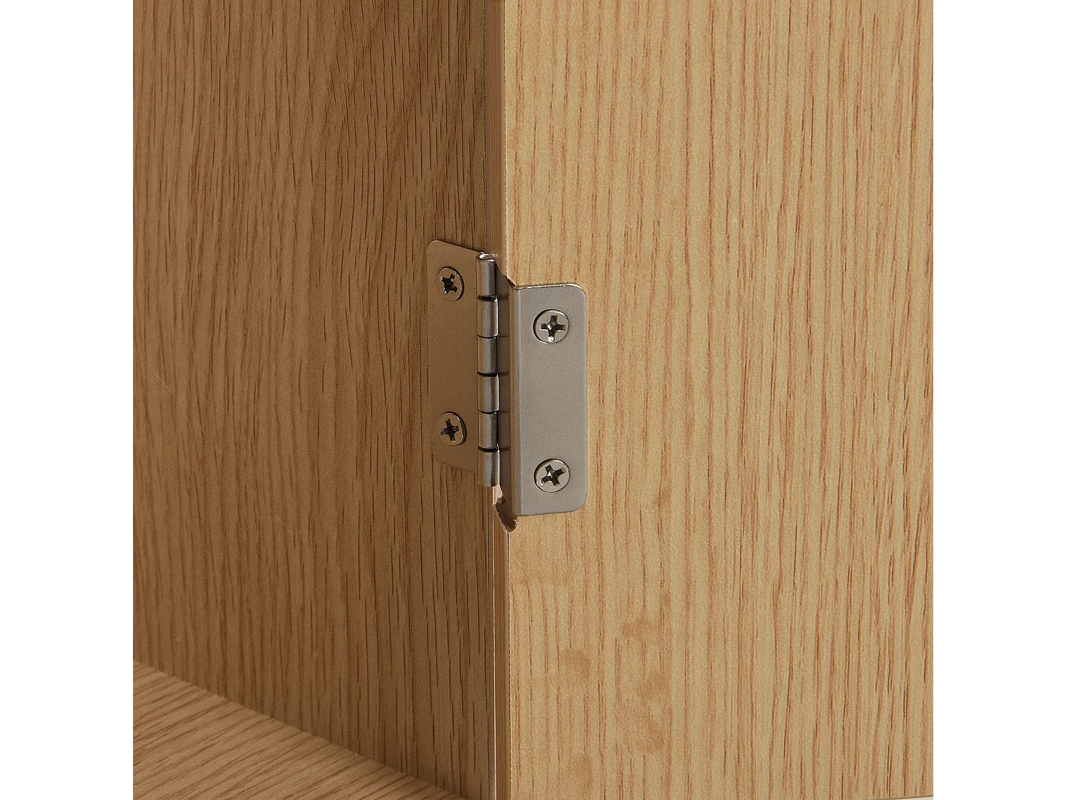 Meuble à chaussures en bois et rotin, 3 portes basculantes, 1 tiroir, pieds en bois, L90×H125×P17 cm