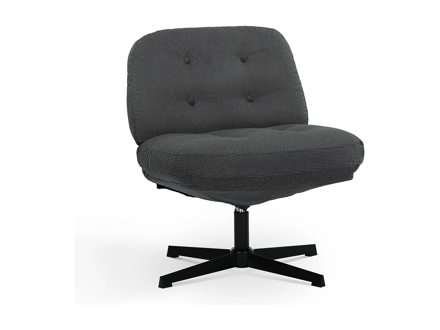 Chaise de bureau - Assise large en mousse mémoire, confort et soutien, usage bureau et maison - Gris