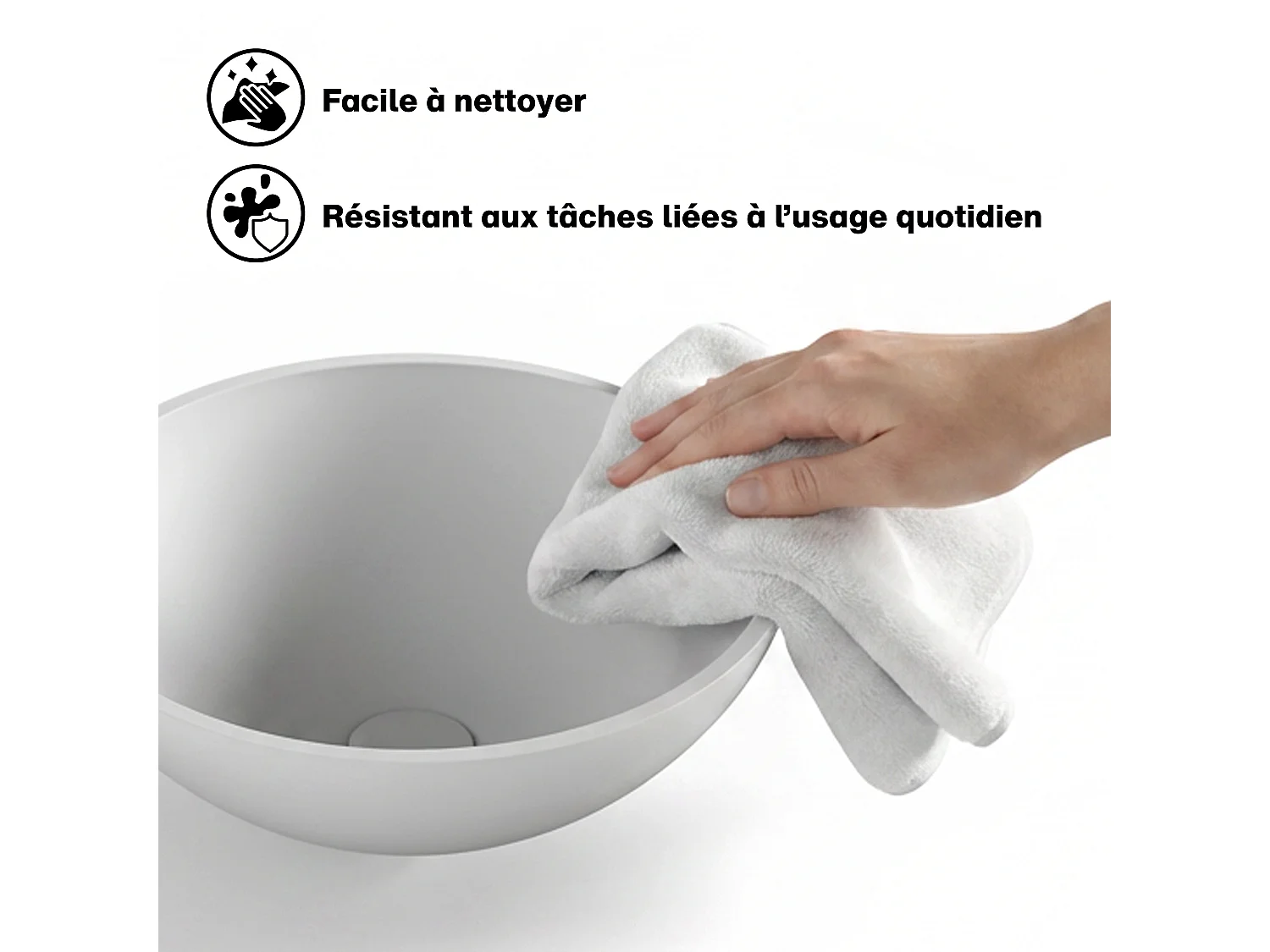 Vasque à poser Vitaliko Rond L40 cm
