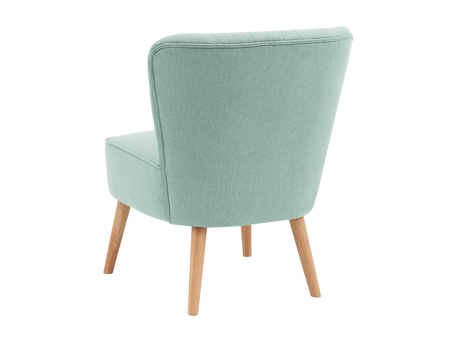 Lot de 2 fauteuils style crapaud en tissu bleu clair