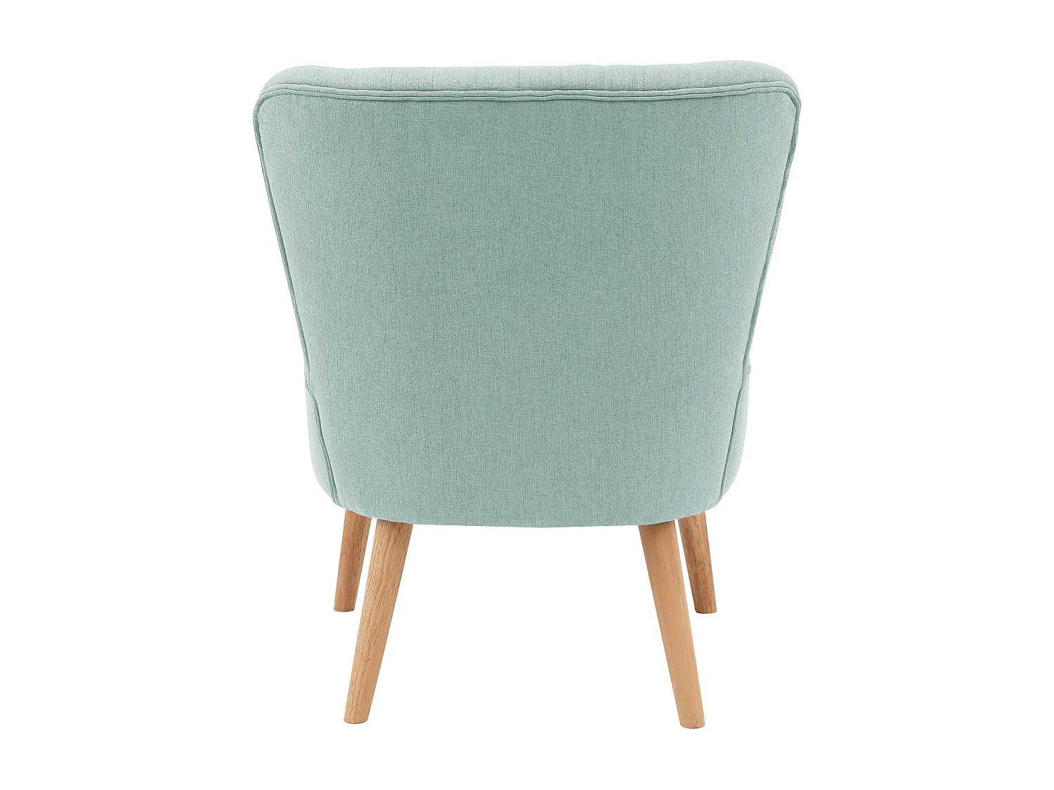 Lot de 2 fauteuils style crapaud en tissu bleu clair