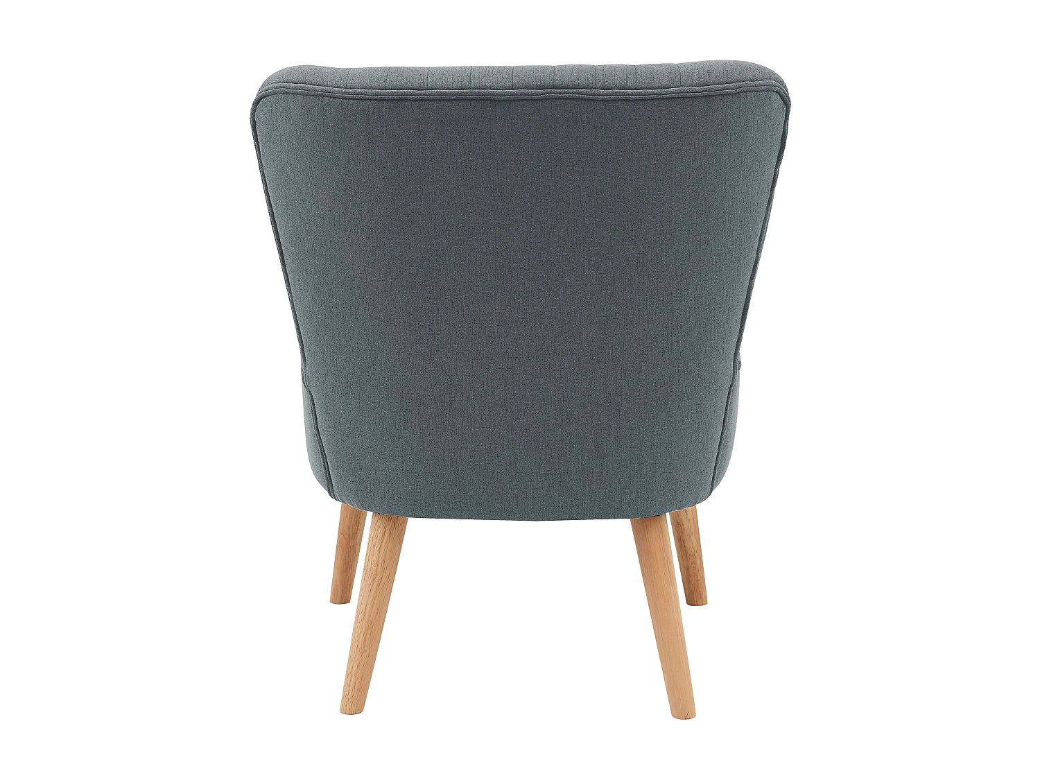 Lot de 2 fauteuils style crapaud en tissu bleu foncé