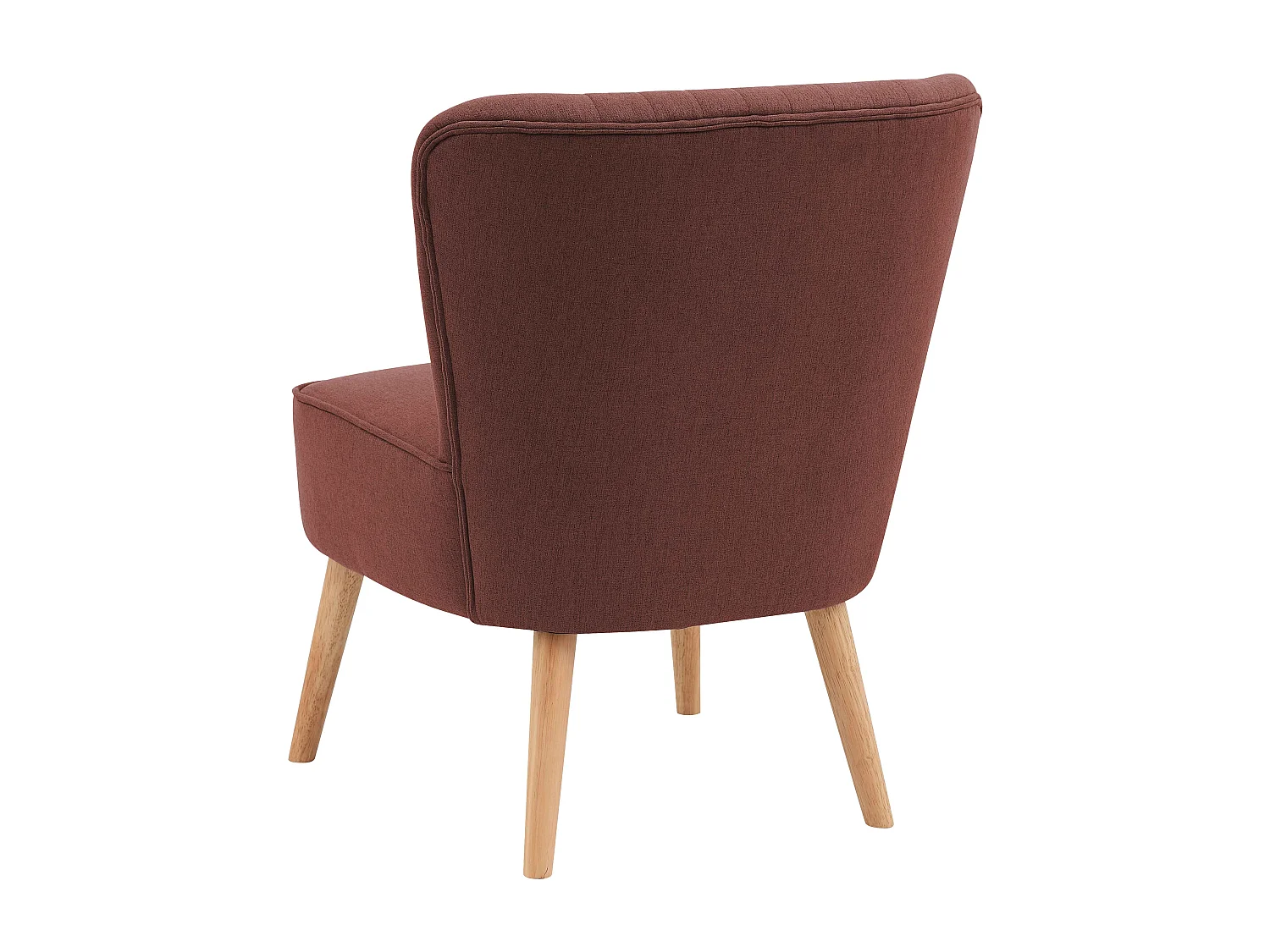 Lot de 2 fauteuils style crapaud en tissu bordeaux