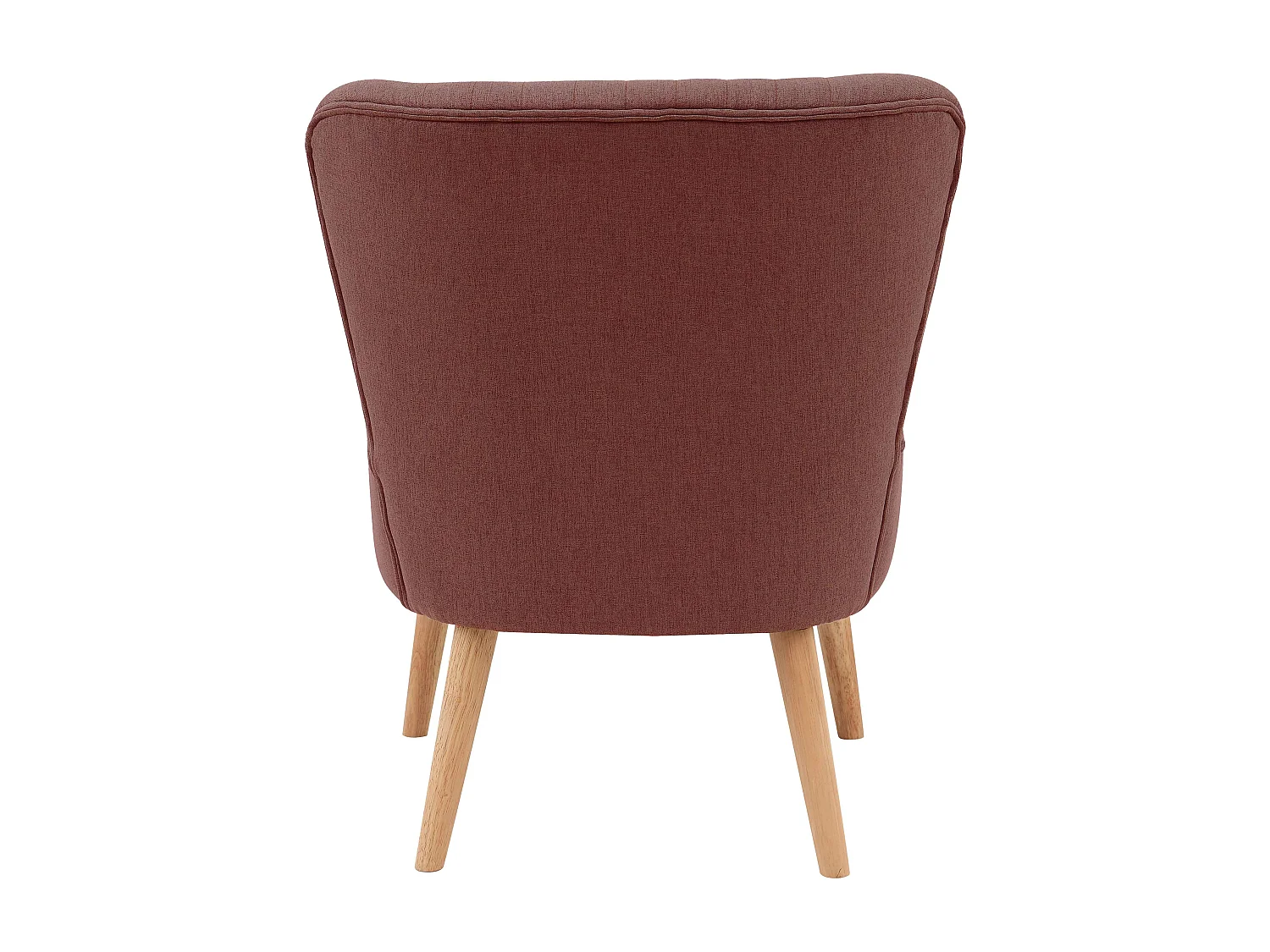 Lot de 2 fauteuils style crapaud en tissu bordeaux