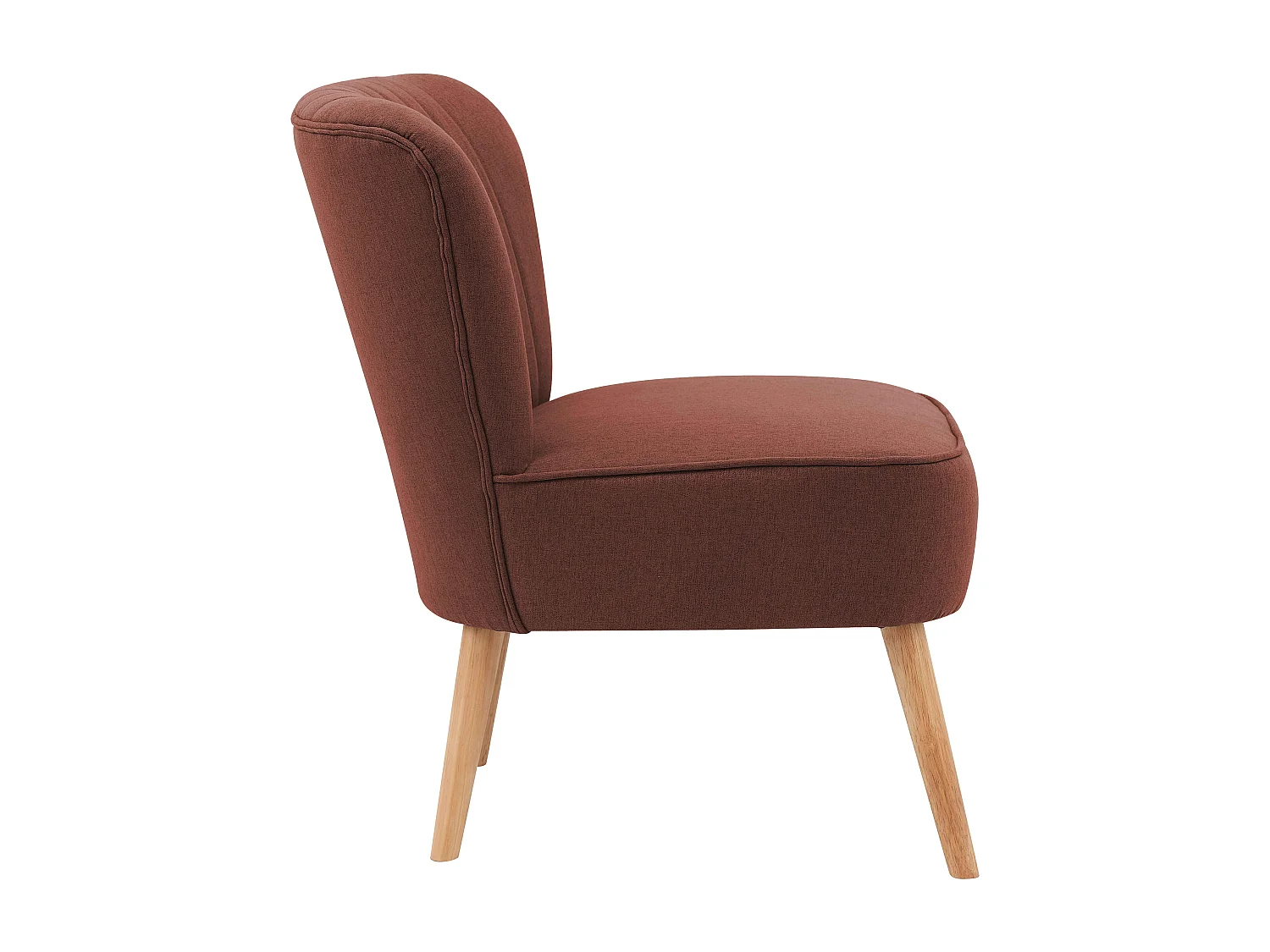 Lot de 2 fauteuils style crapaud en tissu bordeaux