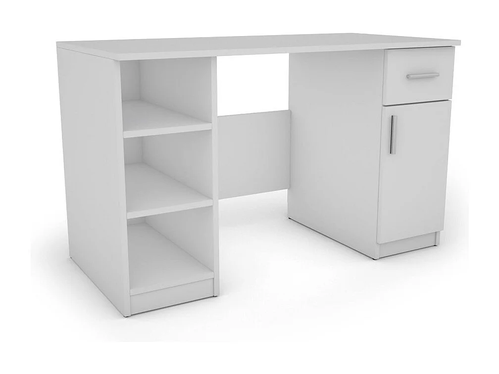 Bureau 120 cm avec tiroirs et étagères – Design élégant et fonctionnel - quincaillerie de haute qualité - Panneau 18 mm EMEBLAST