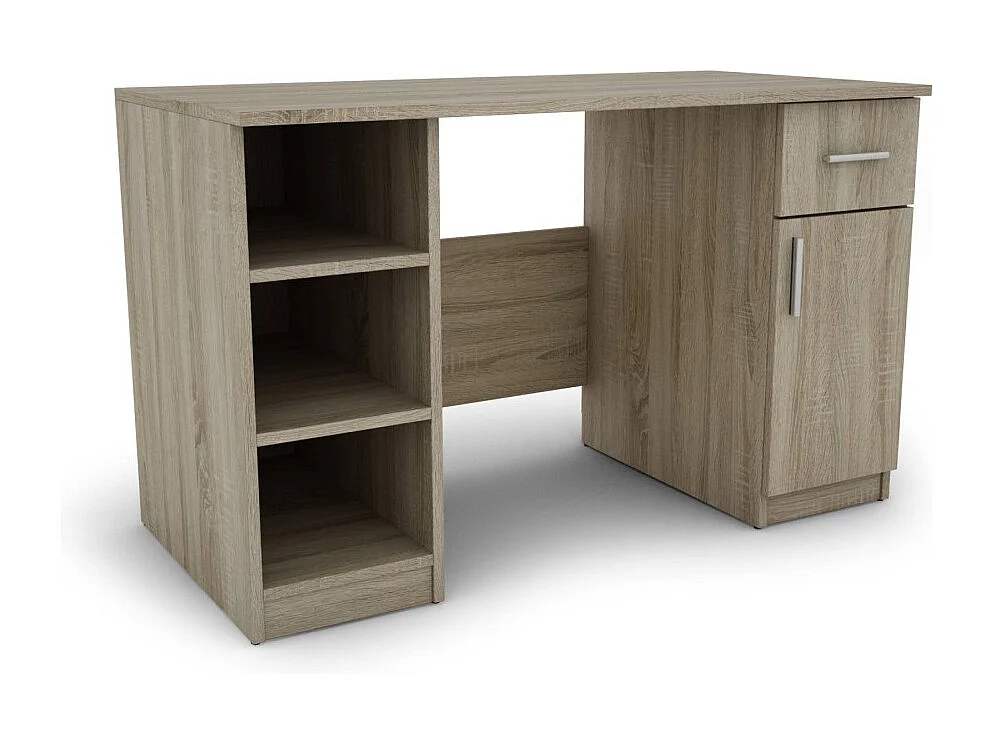 Bureau 120 cm avec tiroirs et étagères – Design élégant et fonctionnel – Panneau 18 mm EMEBLAST