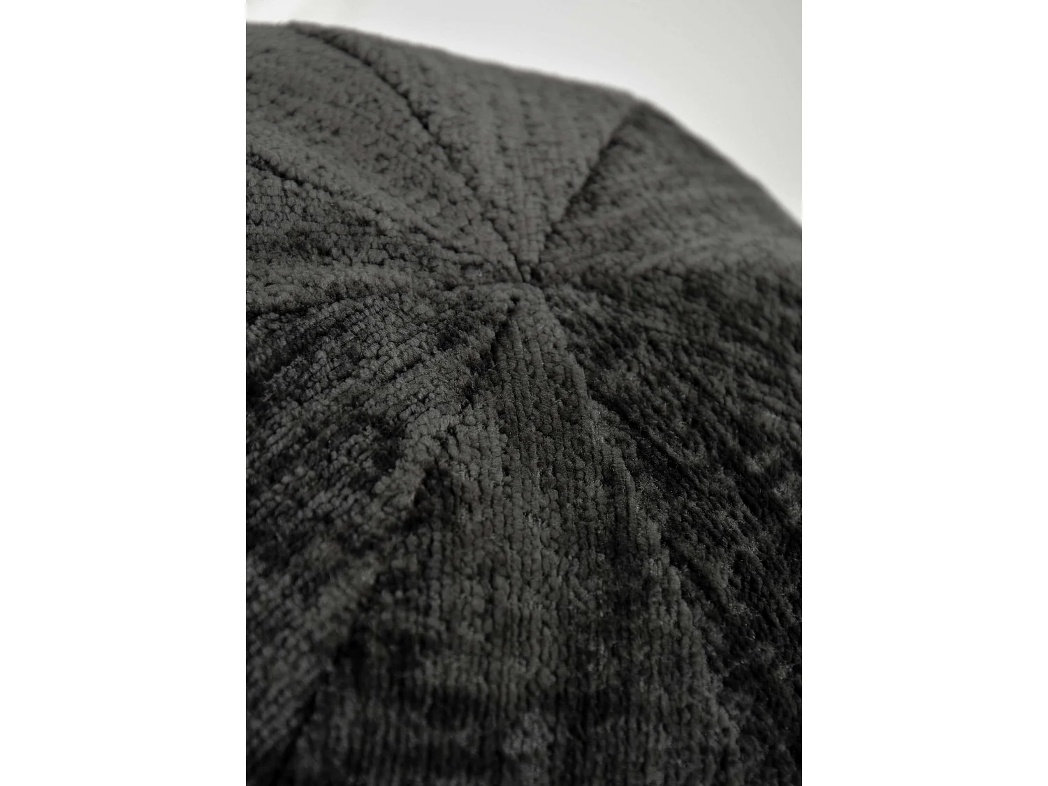Coussin 37x37x37 cm noir Leith LET76BL