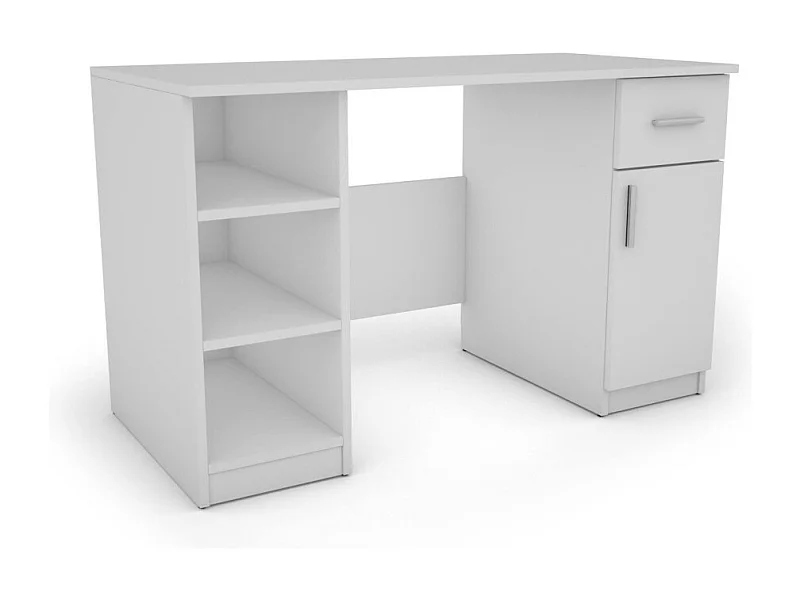 Bureau 120 cm avec tiroirs et étagères – Design élégant et fonctionnel – Panneau 18 mm EMEBLAST