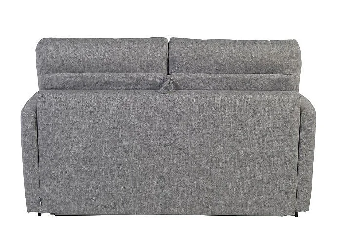 ATOME Canapé convertible 3 places gris clair matelas Dunlopillo 140cm