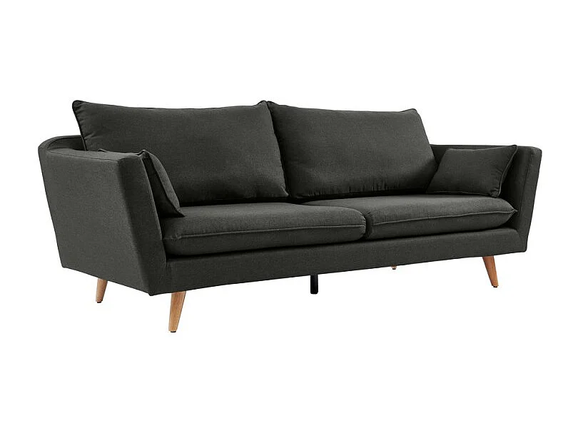 Canapé LOUISE gris foncé style scandinave