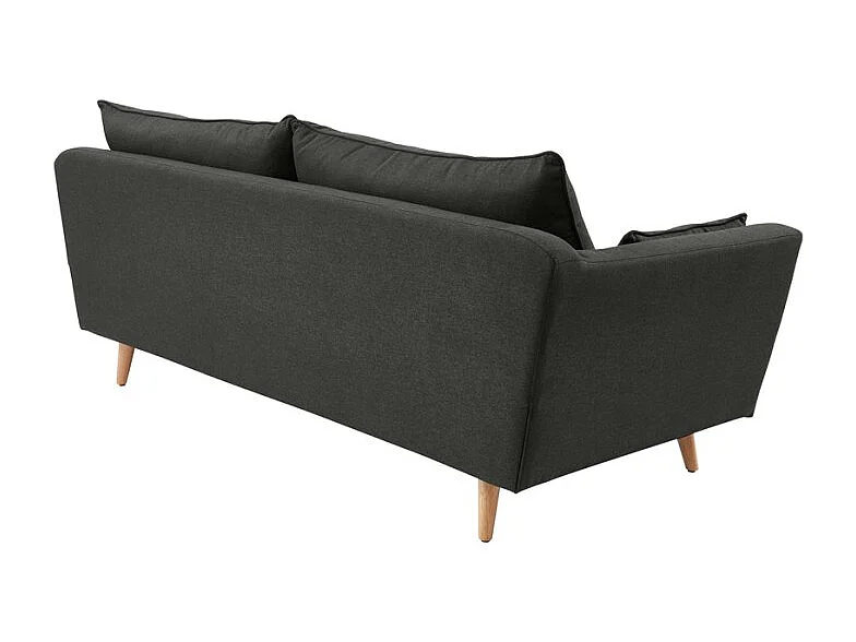 Canapé LOUISE gris foncé style scandinave