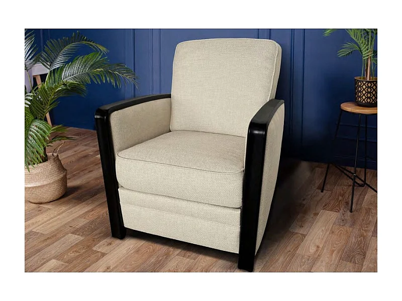 RUMBA-2 Fauteuil ecru beige crème