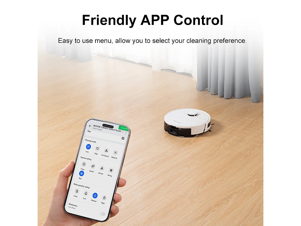 Robot Aspirateur Laveur  - M70 PRO - 5000Pa - Station de Vidage Automatique - Laser