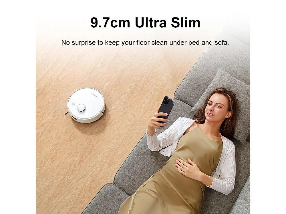 Robot Aspirateur Laveur  - M70 PRO - 5000Pa - Station de Vidage Automatique - Laser