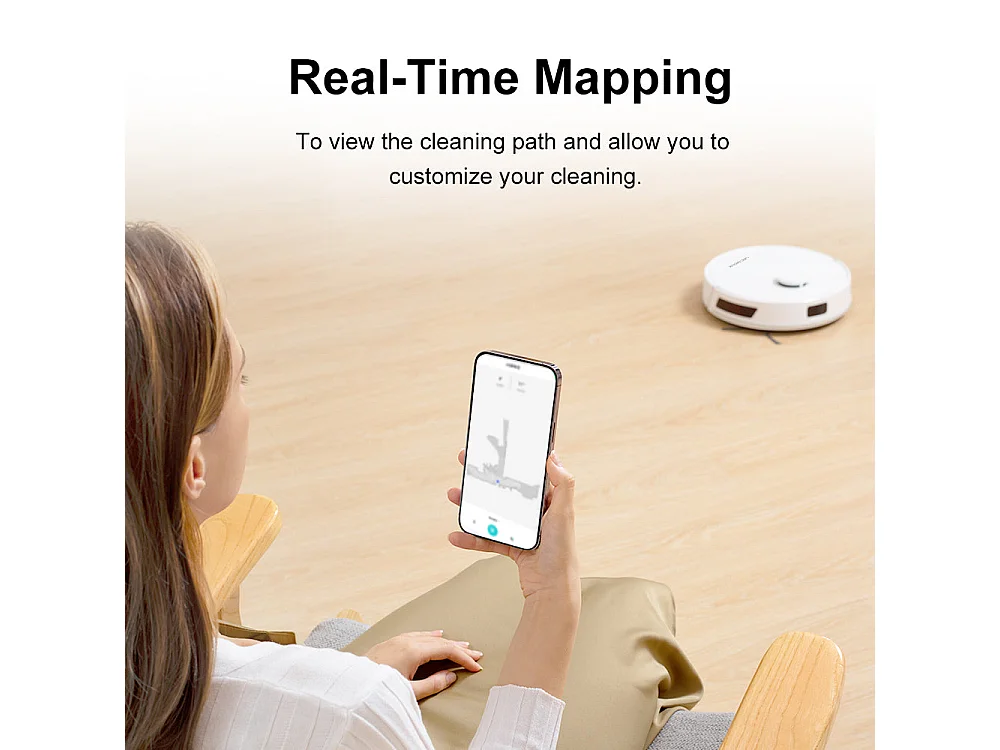 Robot Aspirateur Laveur  - M70 PRO - 5000Pa - Station de Vidage Automatique - Laser