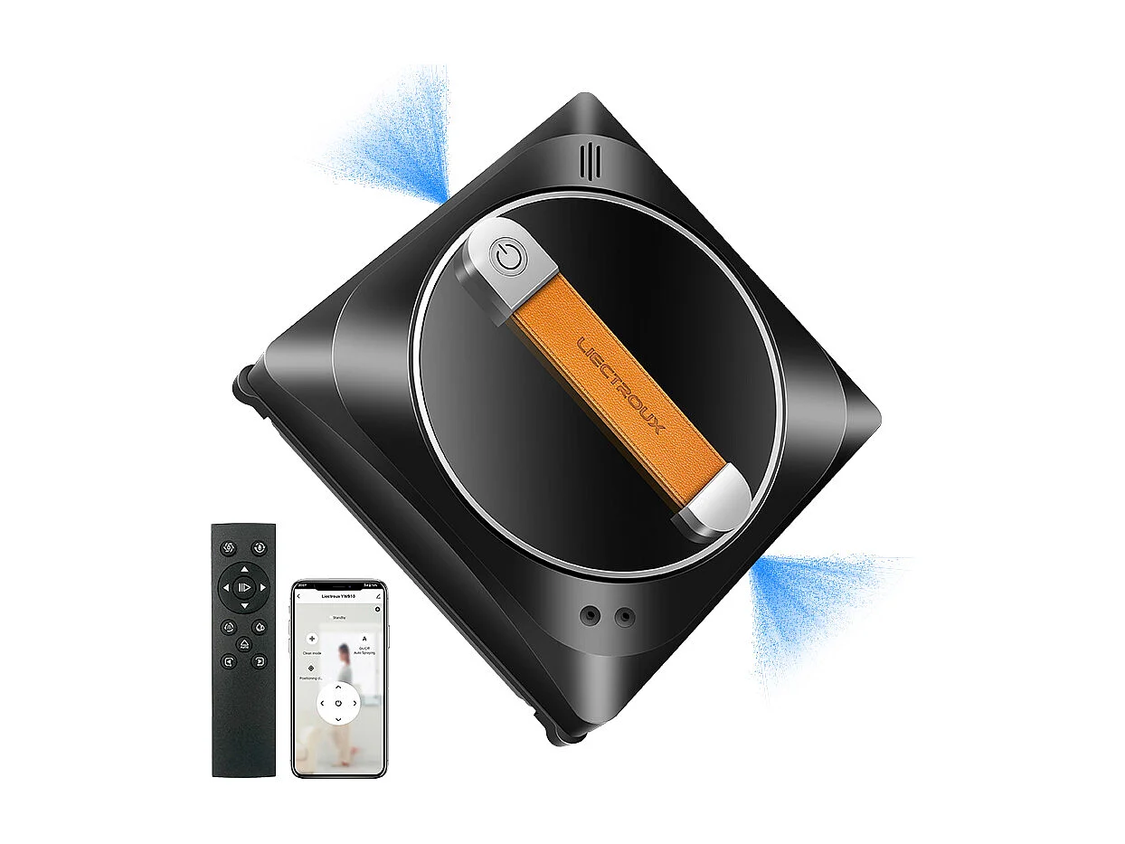 Aspirateur robot YW910 : Le meilleur robot de nettoyage intelligent pour fenêtres hautes avec protection anti-chute,APP