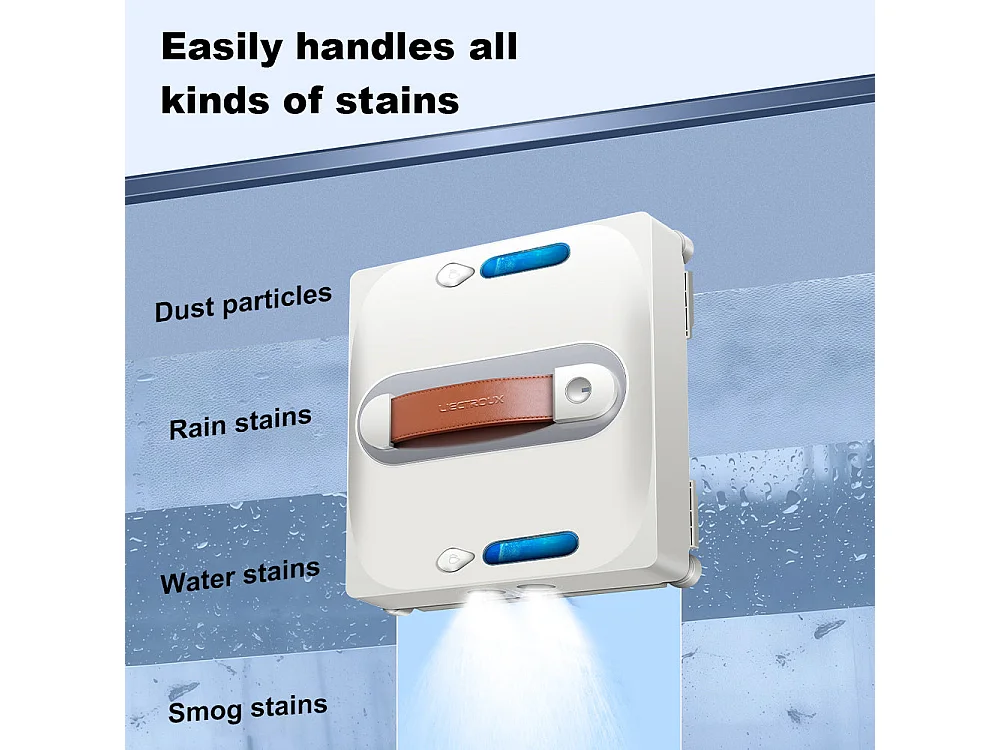 Robot nettoyeur de fenêtres Liectroux S11, Pulvérisation d'eau 4 directions, Robot nettoyeur pour vitres, sols et carreaux de murs domestiques