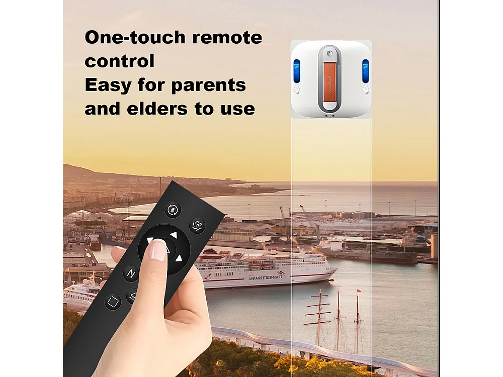 Robot nettoyeur de fenêtres Liectroux S11, Pulvérisation d'eau 4 directions, Robot nettoyeur pour vitres, sols et carreaux de murs domestiques