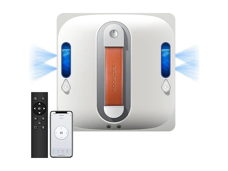 Robot nettoyeur de fenêtres Liectroux S11, Pulvérisation d'eau 4 directions, Robot nettoyeur pour vitres, sols et carreaux de murs domestiques