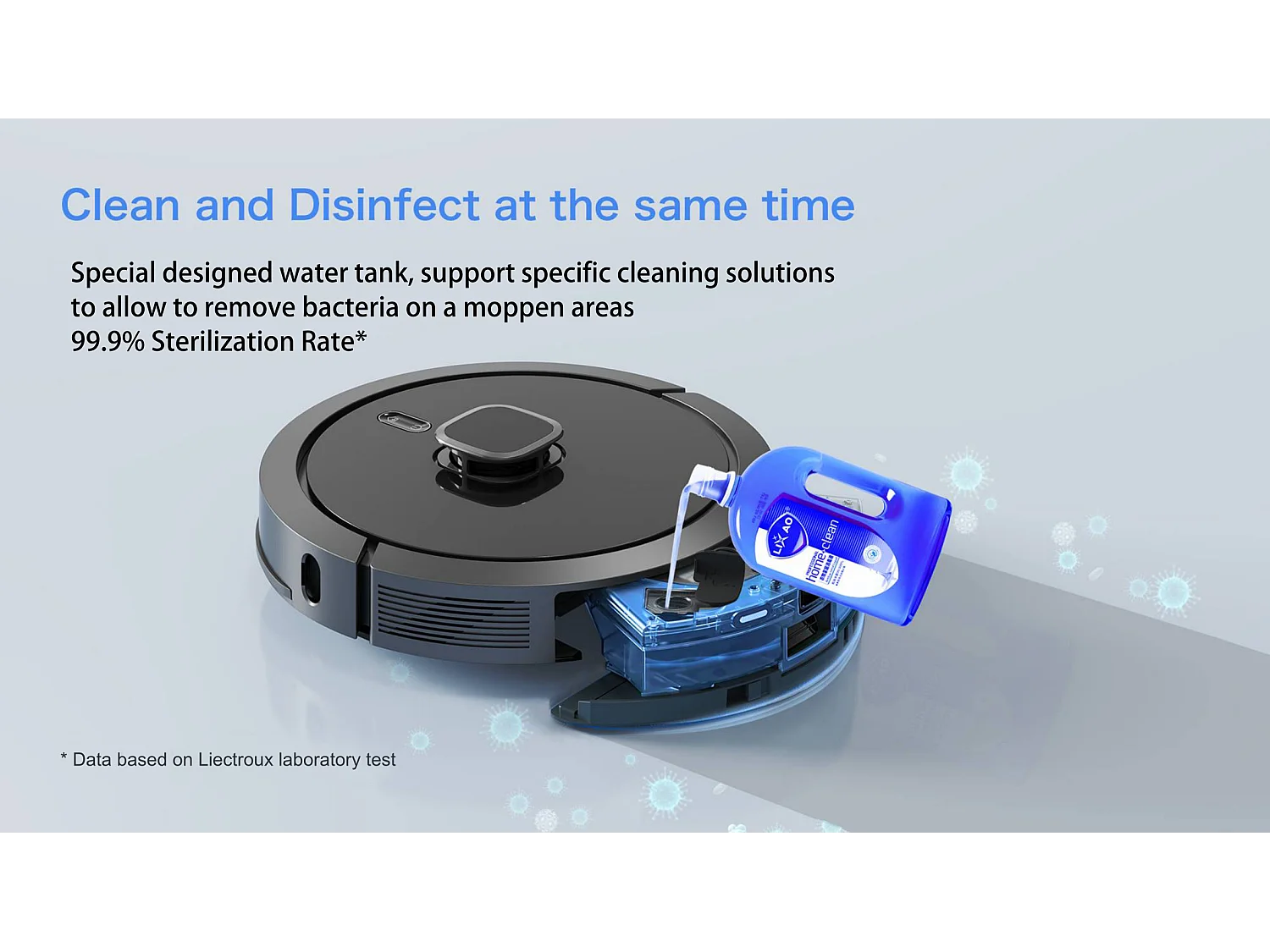 Aspirateur robot G7 avec bac à poussière à vidage automatique, navigation laser, 5 cartes enregistrées, 5200 mAh, 6500 Pa,