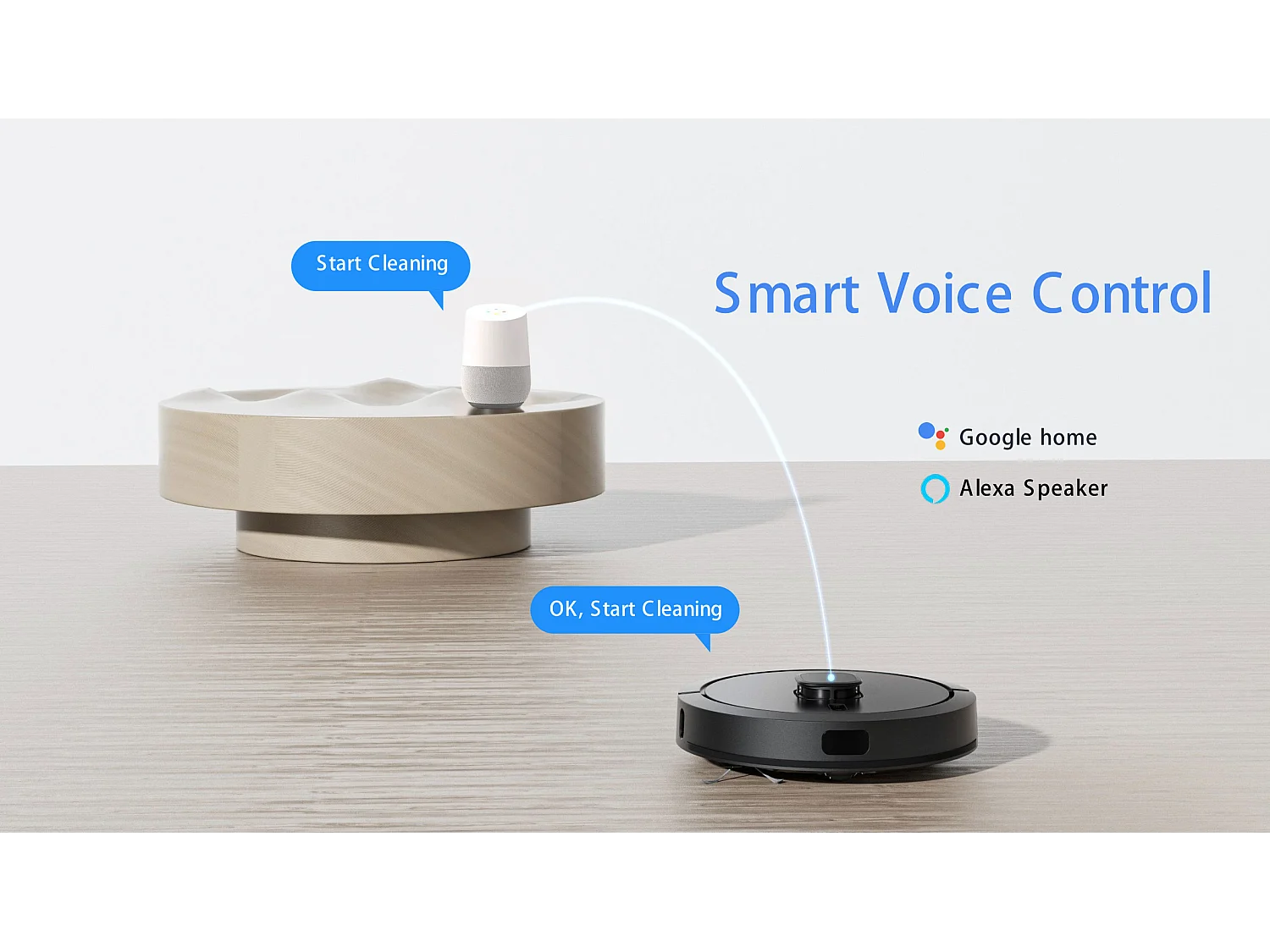 Aspirateur robot G7 avec bac à poussière à vidage automatique, navigation laser, 5 cartes enregistrées, 5200 mAh, 6500 Pa,